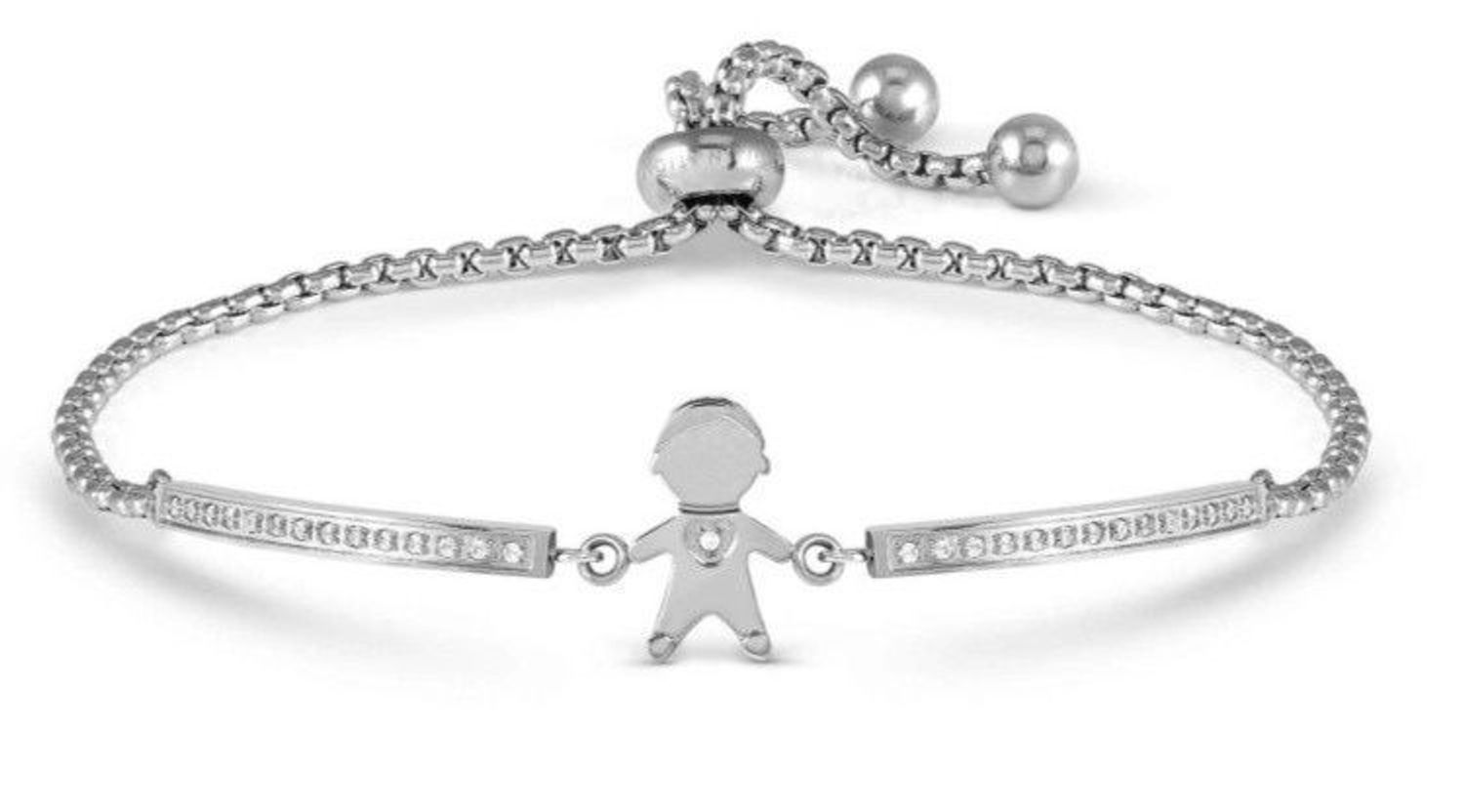 Bransoletka Milleluci Chłopiec – 028016 027 - stal nierdzewna, srebrna, regulowanads.jpg